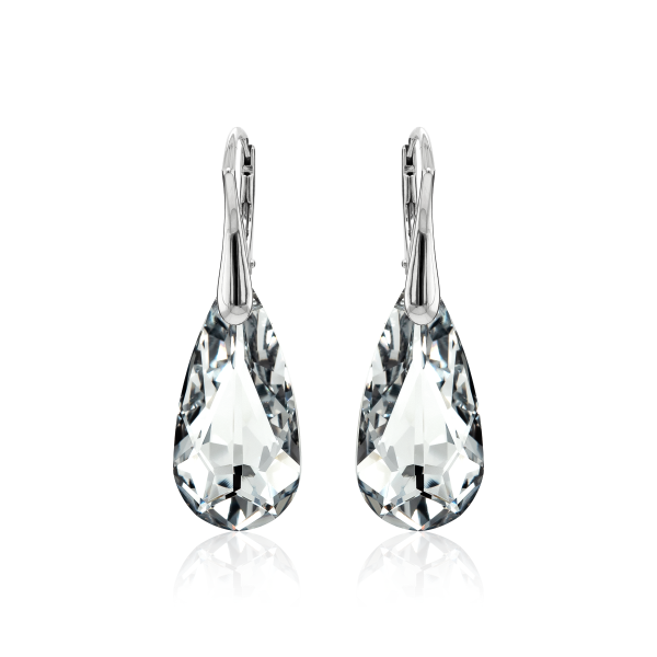 Ohrh&auml;nger mit Swarovski Kristall TEAR Argent Light