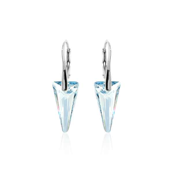 Ohrh&auml;nger mit Swarovski Kristall SPIKE Blue Shade