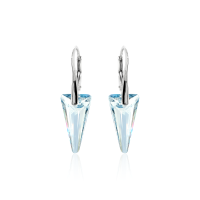 Ohrh&auml;nger mit Swarovski Kristall SPIKE Blue Shade