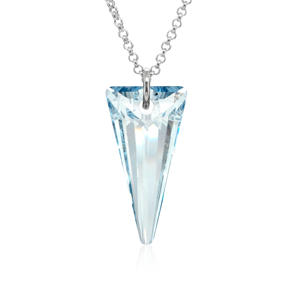 Halskette mit Swarovski Kristall SPIKE Blue Shade