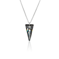 Halskette mit Swarovski Kristall SPIKE Silver Night