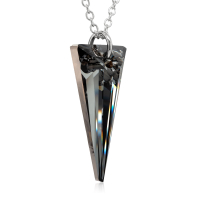 Halskette mit Swarovski Kristall SPIKE Silver Night