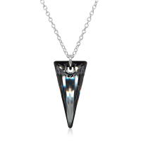 Halskette mit Swarovski Kristall SPIKE Silver Night