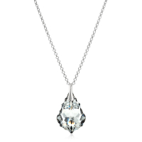 Halskette mit Swarovski Kristall BAROQUE Argent Light