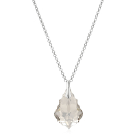 Halskette mit Swarovski Kristall BAROQUE Silver Shade