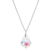 Halskette mit Swarovski Kristall BAROQUE Blue Aurora Borealis