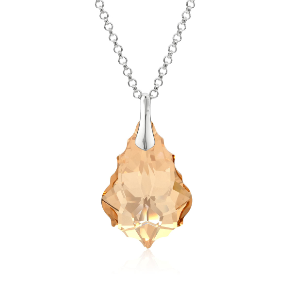 Halskette mit Swarovski Kristall BAROQUE Golden Shadow