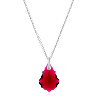 Halskette mit Swarovski Kristall BAROQUE Ruby
