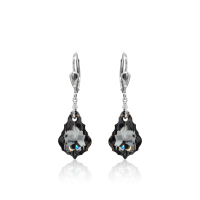 Pendel-Ohrh&auml;nger mit Swarovski Kristall BAROQUE