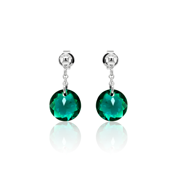 Ohrstecker mit Swarovski Kristall CLASSIC CUT Emerald Shimmer