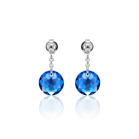 Ohrstecker mit Swarovski Kristall CLASSIC CUT Sapphire...