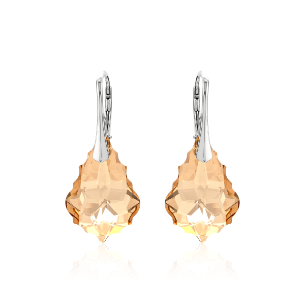 Ohrh&auml;nger mit Swarovski Kristall BAROQUE Golden Shadow