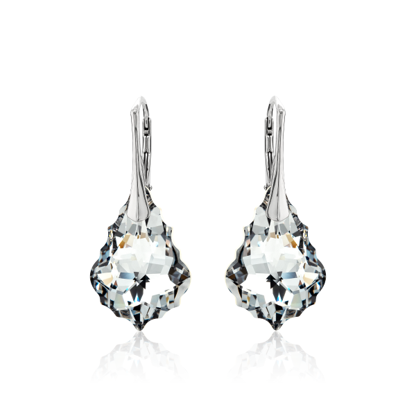 Ohrh&auml;nger mit Swarovski Kristall BAROQUE Argent Light