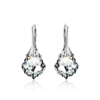 Ohrh&auml;nger mit Swarovski Kristall BAROQUE Argent Light