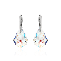 Ohrh&auml;nger mit Swarovski Kristall BAROQUE Blue Aurora...