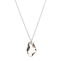 Halskette mit Swarovski Kristall GALACTIC VERTICAL Silver Shadow