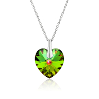 Halskette mit Swarovski Kristall HEART