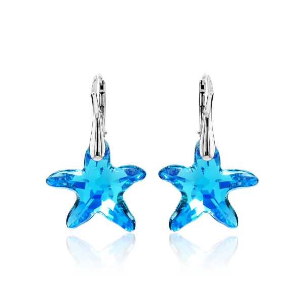 Ohrh&auml;nger mit Swarovski Kristall SEESTERN