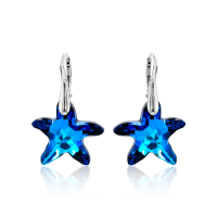 Ohrh&auml;nger mit Swarovski Kristall SEESTERN