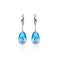 Pendel-Ohrh&auml;nger mit Swarovski Kristall PEAR...