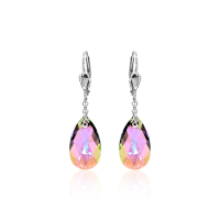 Pendel-Ohrh&auml;nger mit Swarovski Kristall PEAR...